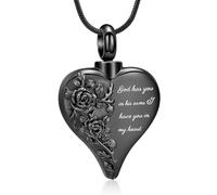 ZEZILE Bijoux de crémation pour cendres, pendentif de cœurne, collier d’urne, souvenir commémoratif des femmes hommes