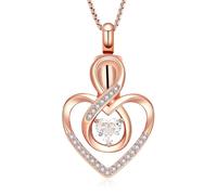 ZEZILE Bijoux de crémation pour les cendres amour coeur urne collier pour les cendres pour les femmes collier commémoratif urne de l’être cher