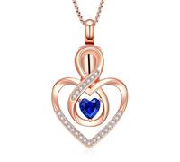 ZEZILE Bijoux de crémation pour les cendres amour coeur urne collier pour les cendres pour les femmes collier commémoratif urne de l’être cher