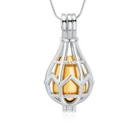 ZEZILE Bijoux de crémation pour les cendres souvenir ajouré en forme de larme urne cendres collier pour femmes hommes bijoux commémoratifs