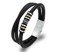 ZEZILE Bijoux de crémation tressé urne Bracelet pour cendres pour hommes Bracelet d’urne tressée en corde pour hommes