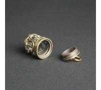 ZEZILE Boîte à pendentif Boîte à arômes Porte-clés Pendentif Sac Suspendu Pot en cristal Pendentif Collier Accessoires