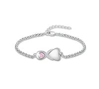 ZEZILE Bracelet d’urne coeur pour les femmes Crémation Bijoux pour cendres Bracelet souvenir Médaillons commémoratifs pour cendres humaines