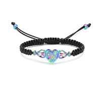 ZEZILE Bracelet d’urne de tournesol pour cendres humaines/animales pour les femmes coeur crémation urnes Bracelet Memorial bijoux souvenir bracelet