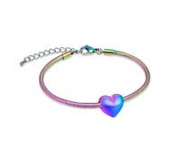 ZEZILE Bracelet d’urne en forme de coeur pour cendres en acier inoxydable crémation bijoux mémorial cendres humaines souvenir crémation bracelet pour femmes hommes