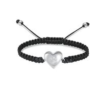 ZEZILE Bracelet d’urne pour cendres patte d’animal de compagnie crémation Bracelet coeur en acier inoxydable souvenir réglable Mémorial pour bracelet pour femmes hommes