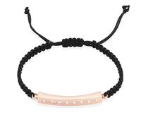 ZEZILE Bracelet de crémation pour cendres - corde tressée noire en acier inoxydable Cube urne commémorative bijoux réglable bracelet souvenir