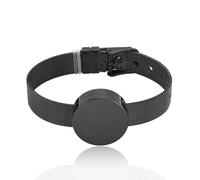 ZEZILE Bracelet de crémation pour cendres Urne commémorative Bracelet rond Médaillon Cendres Porte-montre réglable Bande de gravure personnalisée souvenir