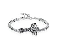 ZEZILE Bracelet de crémation pour les cendres pour les hommes femmes urne Bracelets à maillons réglables Bijoux souvenirs d’animaux de compagnie humains