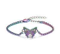 ZEZILE Bracelet urne pour cendres, bracelet de crémation papillon, bijou commémoratif en acier inoxydable ajustable, cendres commémoratives pour femmes hommes