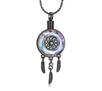 ZEZILE cercle de la vie crémation bijoux pour cendres en acier inoxydable cristal pendentif urne collier souvenir animal de compagnie humain mémorial