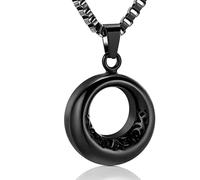 ZEZILE cercle de vie urne collier pour cendres porte-cendres en acier inoxydable cendres souvenir urne commémorative bijoux