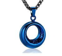 ZEZILE cercle de vie urne collier pour cendres porte-cendres en acier inoxydable cendres souvenir urne commémorative bijoux