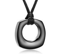 ZEZILE cercle de vie urne colliers pour cendres en acier inoxydable mémorial cendres porte pendentif crémation bijoux souvenir pour femmes hommes