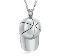 ZEZILE Chapeau Memorial Pendentif Crémation Urne Collier Cendres Bijoux Urne En Acier Inoxydable Pour Humain/Animal Cendres Pendentif Souvenir