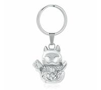 ZEZILE Chat crémation porte-clés pour cendres en acier inoxydable Memorial urne pendentif bijoux souvenir pour animaux de compagnie pour femmes hommes