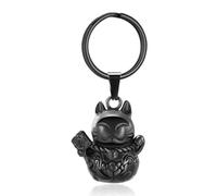 ZEZILE Chat crémation porte-clés pour cendres en acier inoxydable Memorial urne pendentif bijoux souvenir pour animaux de compagnie pour femmes hommes