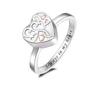 ZEZILE Coeur arbre de vie crémation urne bague pour cendres pour les femmes mémorial proches doigt bague toujours dans mon coeur souvenir bijoux