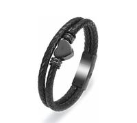 ZEZILE Coeur crémation bijoux tressé urne Bracelet pour cendres en acier inoxydable souvenir commémoratif cendres Bracelet pour hommes femmes
