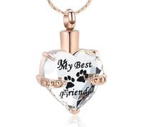 ZEZILE Coeur pierre de naissance crémation bijoux pour cendres Memorial pendentif collier pour femmes souvenir urne collier pour animal de compagnie humain cendres