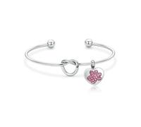 ZEZILE Coeur urne Bracelet pour cendres Cristal patte impression crémation bijoux en acier inoxydable souvenir Memorial cendres Bracelet pour femmes hommes