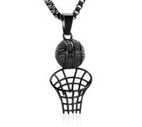 ZEZILE Collier d’urne pour cendres basket-ball cerceau crémation bijoux cendres pendentif en acier inoxydable souvenir bijoux commémoratifs pour hommes femmes