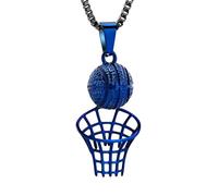ZEZILE Collier d’urne pour cendres basket-ball cerceau crémation bijoux cendres pendentif en acier inoxydable souvenir bijoux commémoratifs pour hommes femmes