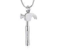 ZEZILE Collier d’urne pour cendres, cou suspendu, écouteurs, bijoux de crémation, souvenir en acier inoxydable, pendentif commémoratif de cendres pour femmes hommes