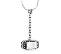 ZEZILE Collier d’urne pour cendres, marteau pour crémation, bijoux de crémation, pendentif en acier inoxydable en cendres, souvenir commémoratif pour les bijoux pour femmes hommes