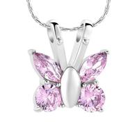ZEZILE Collier d’urne pour cendres papillon crémation bijoux cristal cendres pendentif en acier inoxydable souvenir urne commémorative bijoux pour femmes