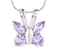 ZEZILE Collier d’urne pour cendres papillon crémation bijoux cristal cendres pendentif en acier inoxydable souvenir urne commémorative bijoux pour femmes