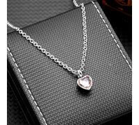 ZEZILE Collier de crémation de pierre de naissance coeur - pendentif urne commémorative en acier inoxydable pour cendres humaines, bijoux souvenir