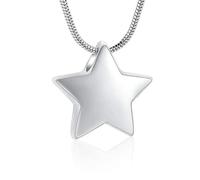 ZEZILE Collier de crémation en acier inoxydable aux couleurs arc-en-ciel, porte-cendres, porte-souvenirs, bijou pendentif d’urne mémoriale pour femmes hommes