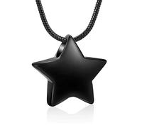 ZEZILE Collier de crémation en acier inoxydable aux couleurs arc-en-ciel, porte-cendres, porte-souvenirs, bijou pendentif d’urne mémoriale pour femmes hommes