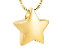 ZEZILE Collier de crémation en acier inoxydable aux couleurs arc-en-ciel, porte-cendres, porte-souvenirs, bijou pendentif d’urne mémoriale pour femmes hommes