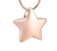 ZEZILE Collier de crémation en acier inoxydable aux couleurs arc-en-ciel, porte-cendres, porte-souvenirs, bijou pendentif d’urne mémoriale pour femmes hommes
