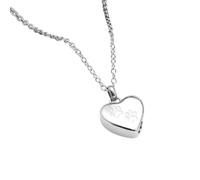 ZEZILE Collier pendentif urne griffe de coeur pour cendres humaines - bijoux de crémation en acier inoxydable, souvenir commémoratif pour les êtres chers
