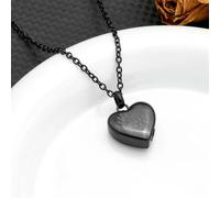 ZEZILE Collier pendentif urne griffe de coeur pour cendres humaines - bijoux de crémation en acier inoxydable, souvenir commémoratif pour les êtres chers