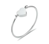 ZEZILE Crémation Amour Urne Bracelets Urnes Coeur En Acier Inoxydable Bracelet Commémoratif Femmes En Acier Inoxydable Souvenir Bijoux Bracelet