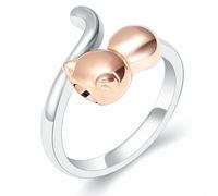 ZEZILE Crémation bijoux bague pour cendres réglable chat urne anneaux support pour animal de compagnie cendres crémation urne souvenir bague commémorative