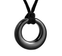 ZEZILE Crémation bijoux cercle de vie urne collier pour cendres porte Memorial souvenir urne bijoux