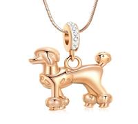 ZEZILE Crémation bijoux chien urne collier pour cendres en acier inoxydable mémorial animal de compagnie humain cendres pendentif souvenir pour femmes hommes