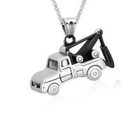 ZEZILE Crémation Bijoux Crochet Bras Voiture Urne Collier Pour Cendres En Acier Inoxydable Cendres Pendentif Pour Femmes Hommes Souvenirs Collier Commémoratif