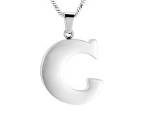 ZEZILE Crémation bijoux lettre A ~ Z urne collier pour cendres porte-souvenirs bijoux commémoratifs pour un être cher