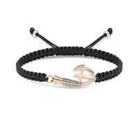ZEZILE Crémation Bijoux Poisson Crochet Croix Urne Bracelet pour Cendre Réglable Corde Tressée Souvenir Bracelet Bijoux Mémoriaux Pour Femmes Hommes