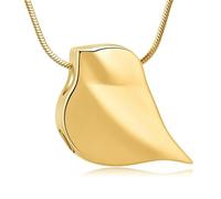 ZEZILE Crémation Bijoux pour Cendres Acier inoxydable Pendentif Urne Collier Souvenir Cadeau commémoratif pour les femmes Hommes