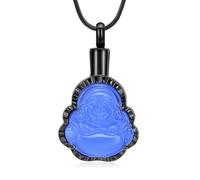 ZEZILE Crémation Bijoux pour Cendres Statue Urne Collier En Acier Inoxydable Mémorial Pendentif Funéraire Souvenir Cadeau Pour Hommes Femmes