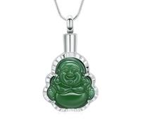 ZEZILE Crémation Bijoux pour Cendres Statue Urne Collier En Acier Inoxydable Mémorial Pendentif Funéraire Souvenir Cadeau Pour Hommes Femmes