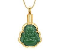 ZEZILE Crémation Bijoux pour Cendres Statue Urne Collier En Acier Inoxydable Mémorial Pendentif Funéraire Souvenir Cadeau Pour Hommes Femmes