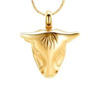 ZEZILE Crémation bijoux pour cendres urne collier souvenir 316L pendentif commémoratif en acier inoxydable